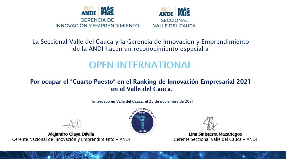 PREMIO ANDI OPEN INTERNATIONAL